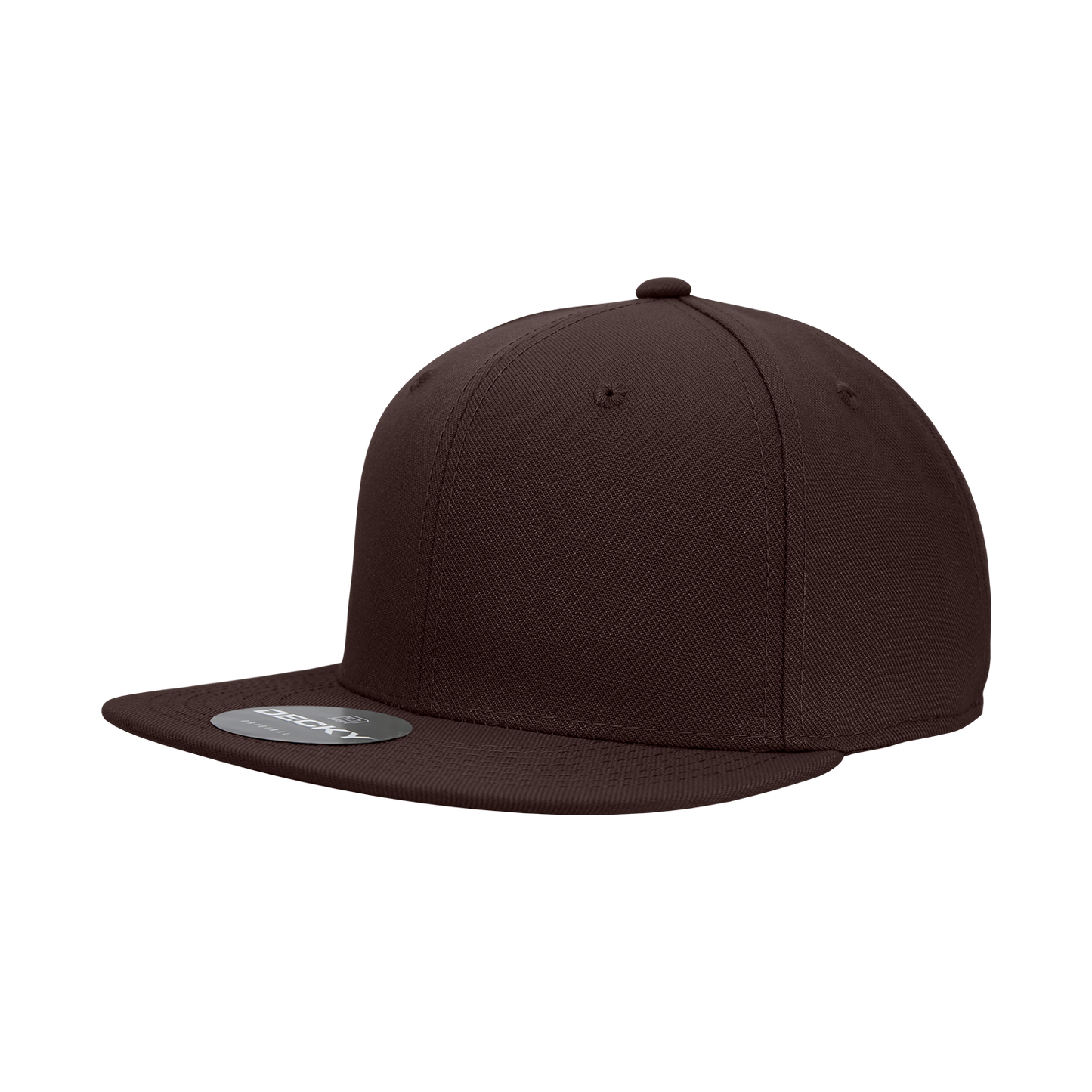 6 Panel High Profile Structured Acrylic/Polyester Fitted Cap Hat