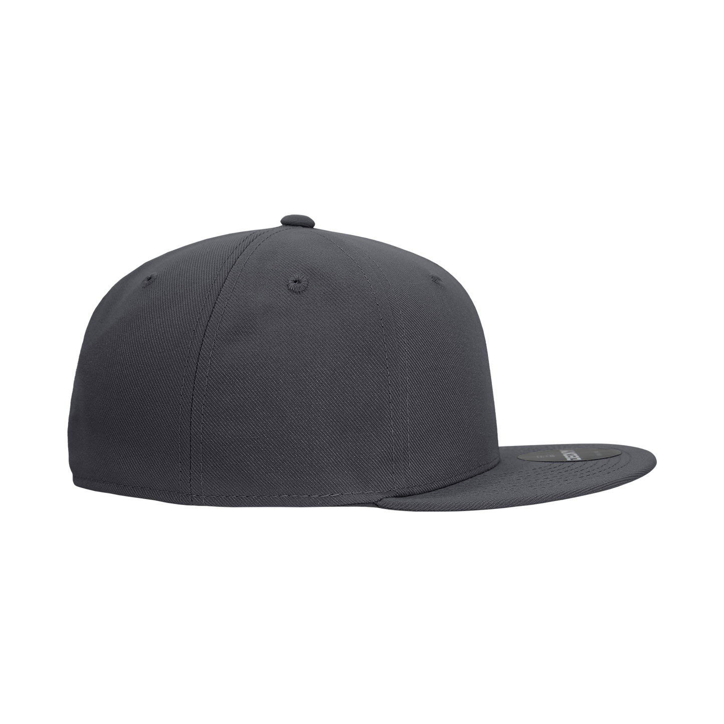 6 Panel High Profile Structured Acrylic/Polyester Fitted Cap Hat