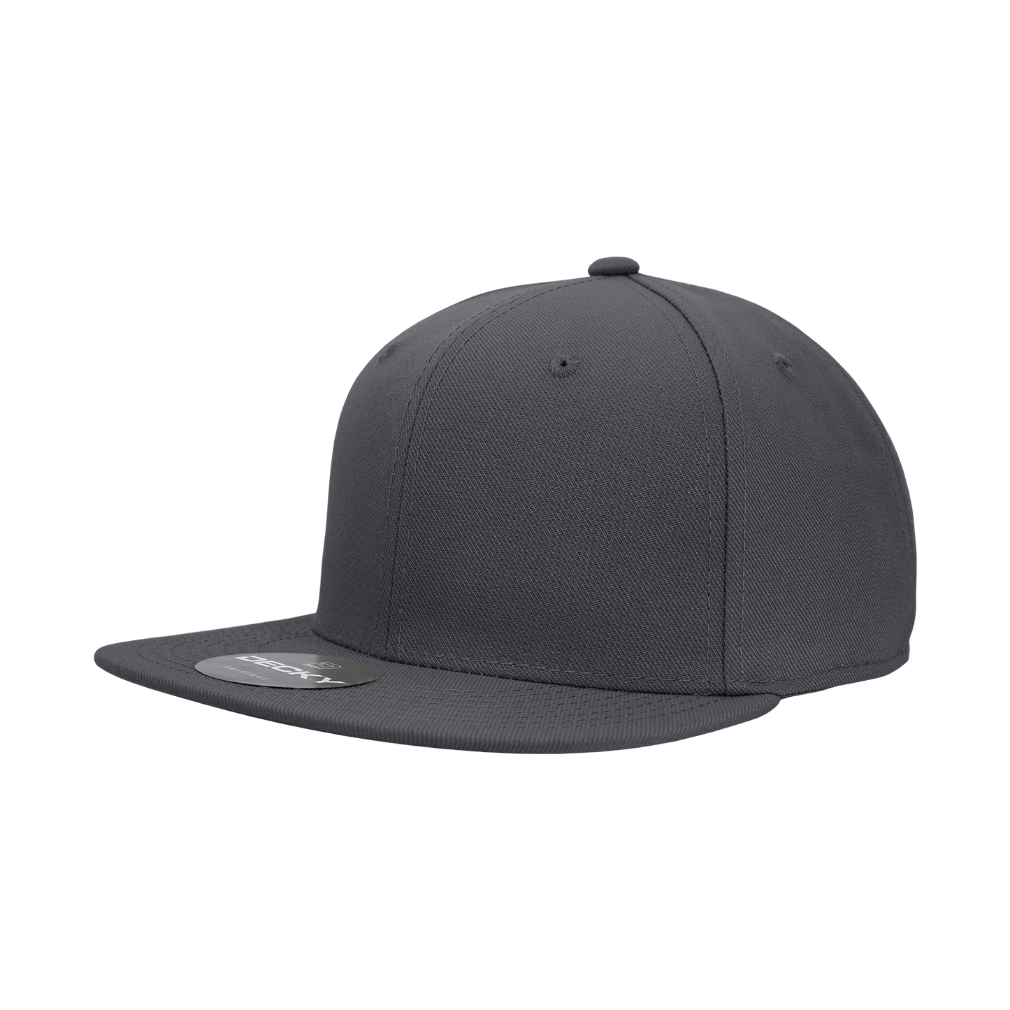 6 Panel High Profile Structured Acrylic/Polyester Fitted Cap Hat