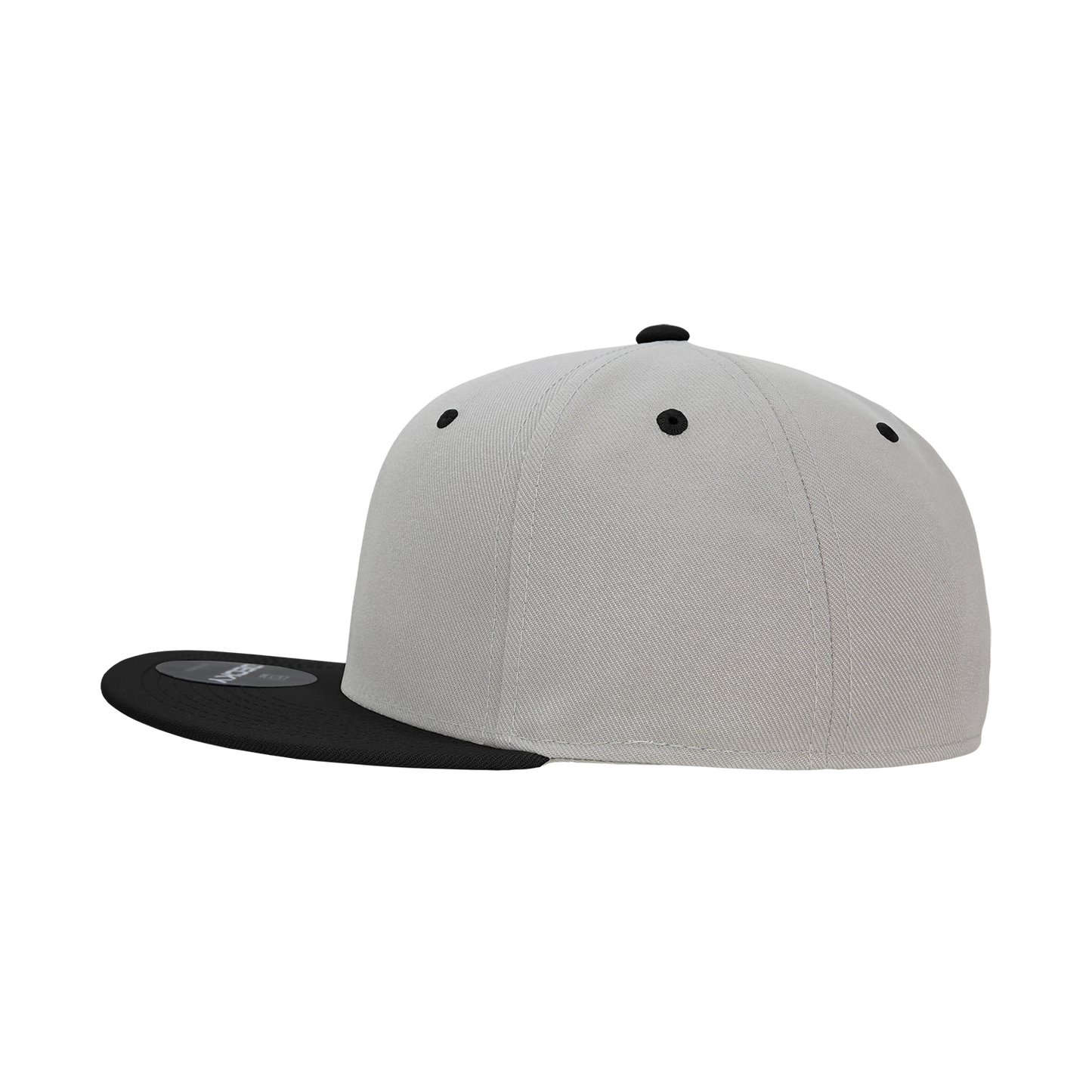 6 Panel High Profile Structured Acrylic/Polyester Fitted Cap Hat