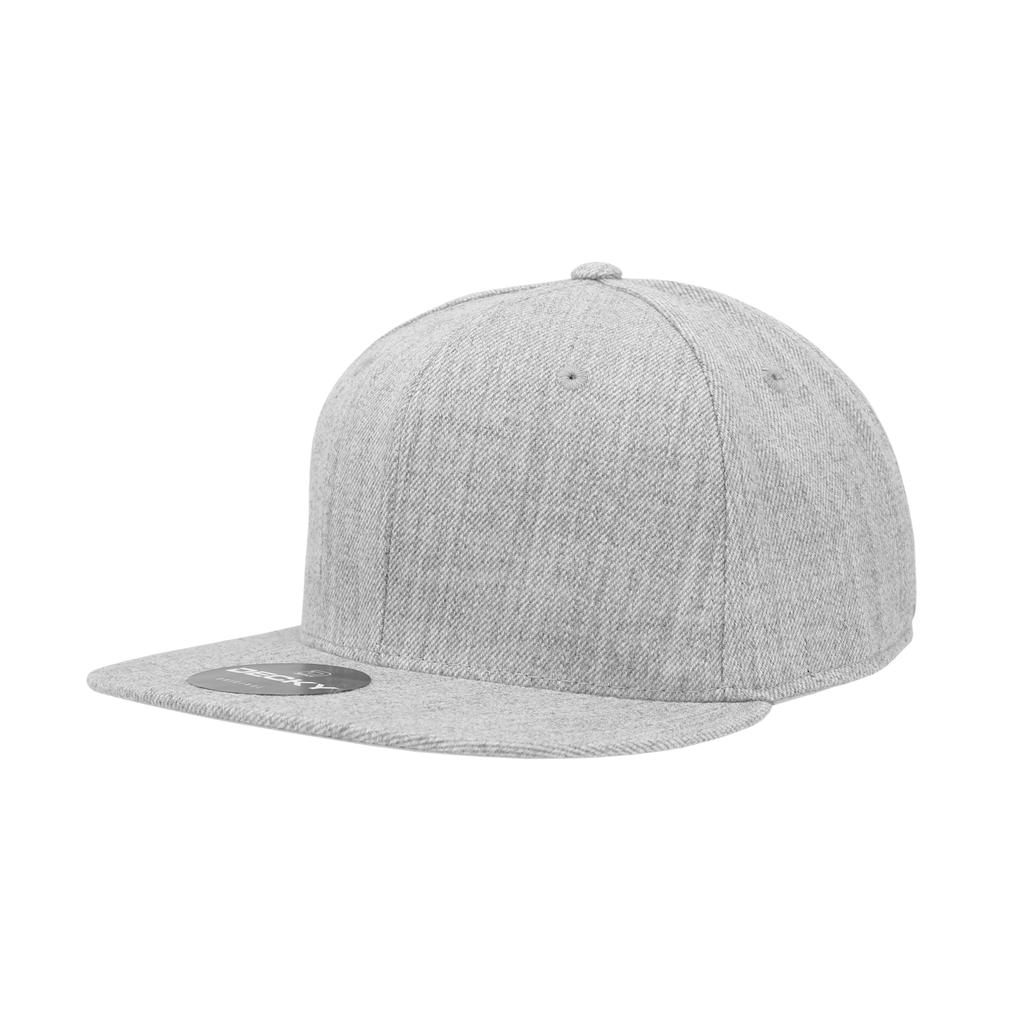 6 Panel High Profile Structured Acrylic/Polyester Fitted Cap Hat