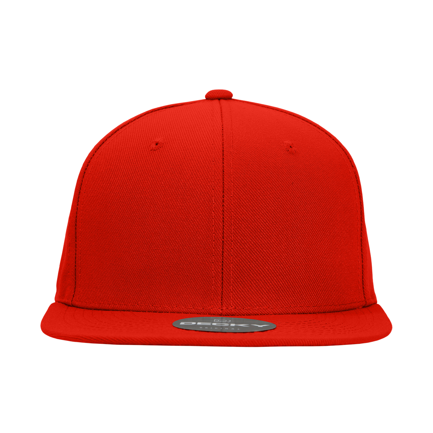 6 Panel High Profile Structured Acrylic/Polyester Fitted Hat Cap