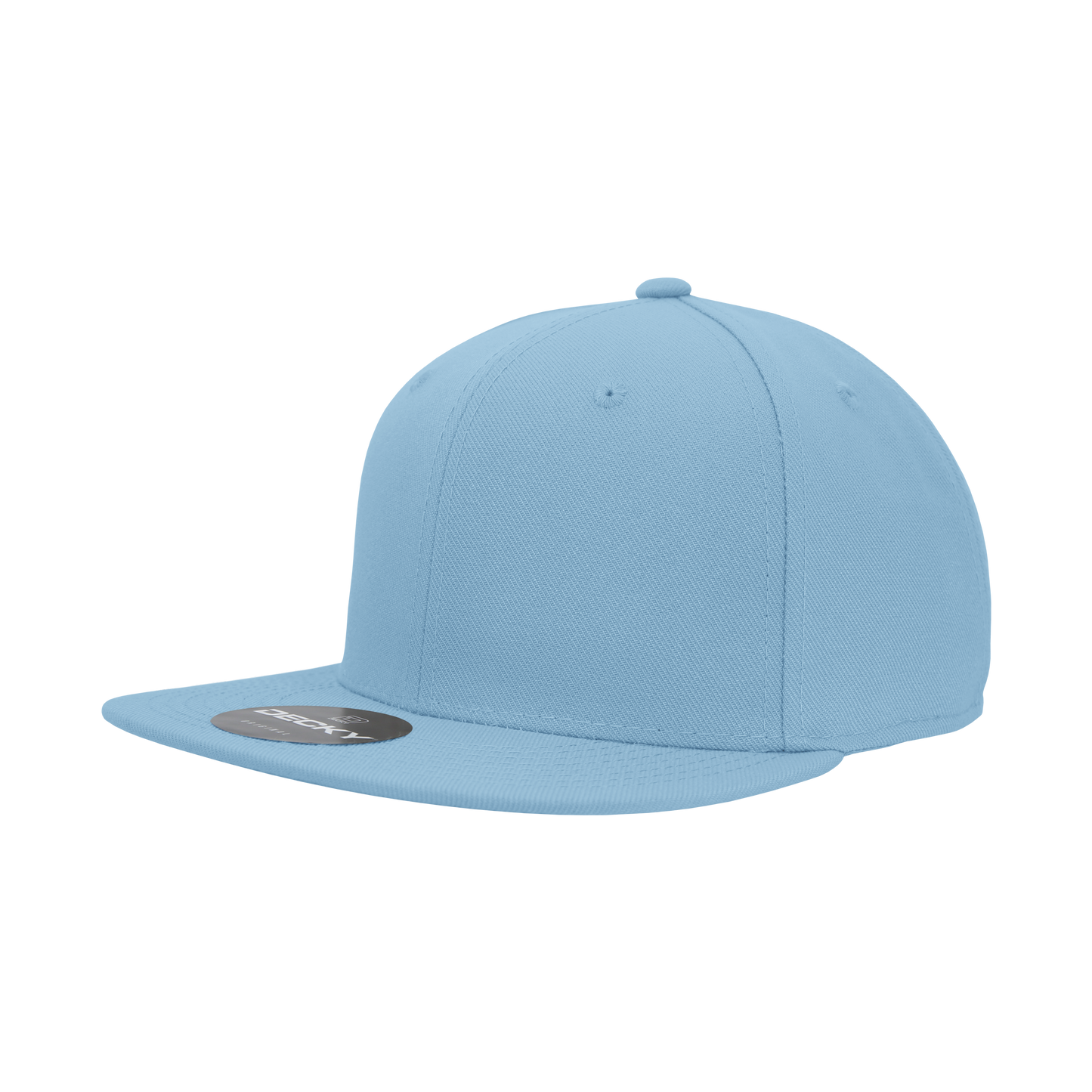 6 Panel High Profile Structured Acrylic/Polyester Fitted Hat Cap