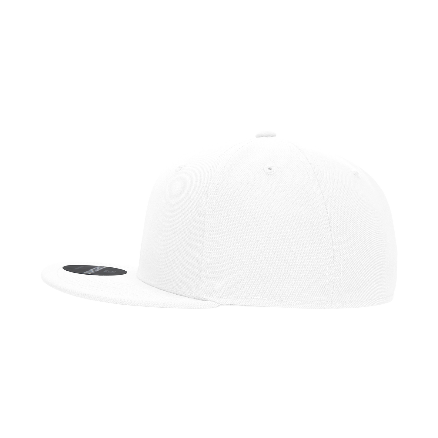 6 Panel High Profile Structured Acrylic/Polyester Fitted Hat Cap