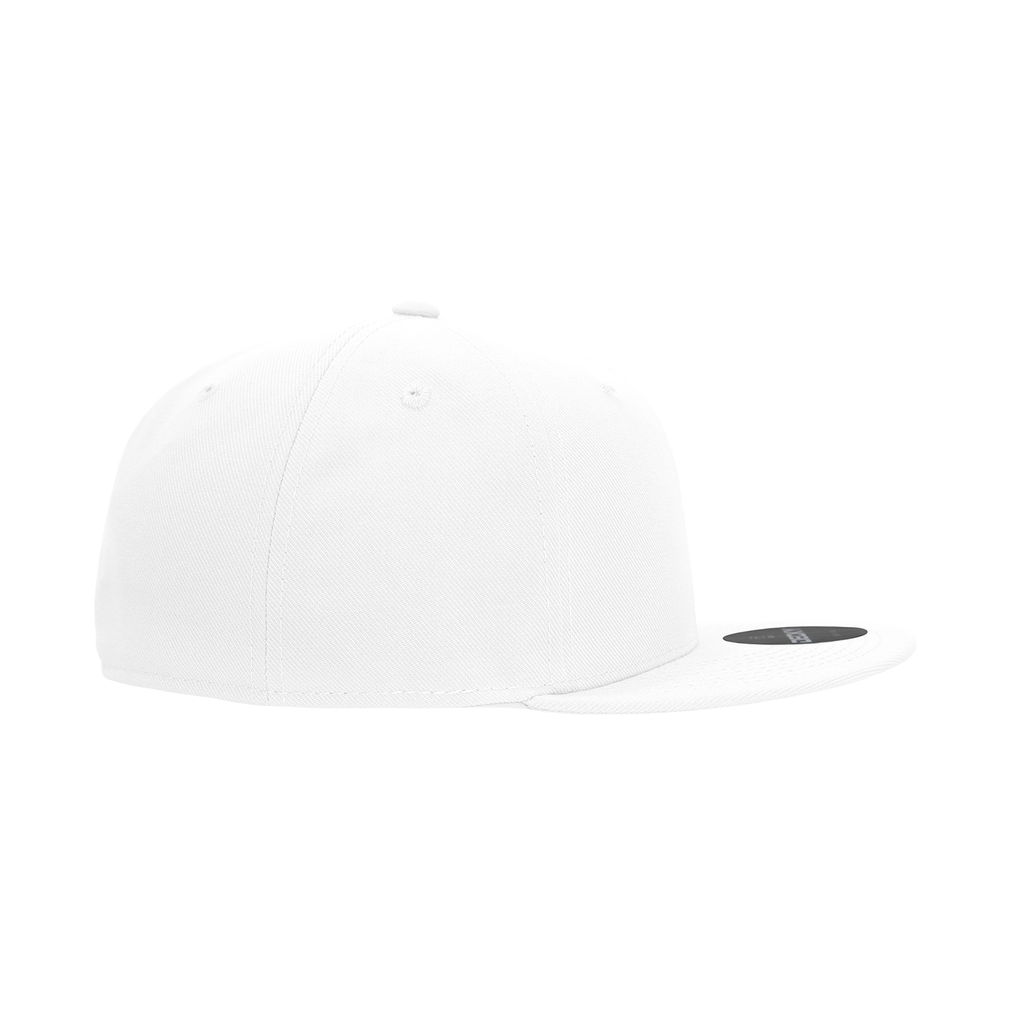 6 Panel High Profile Structured Acrylic/Polyester Fitted Hat Cap