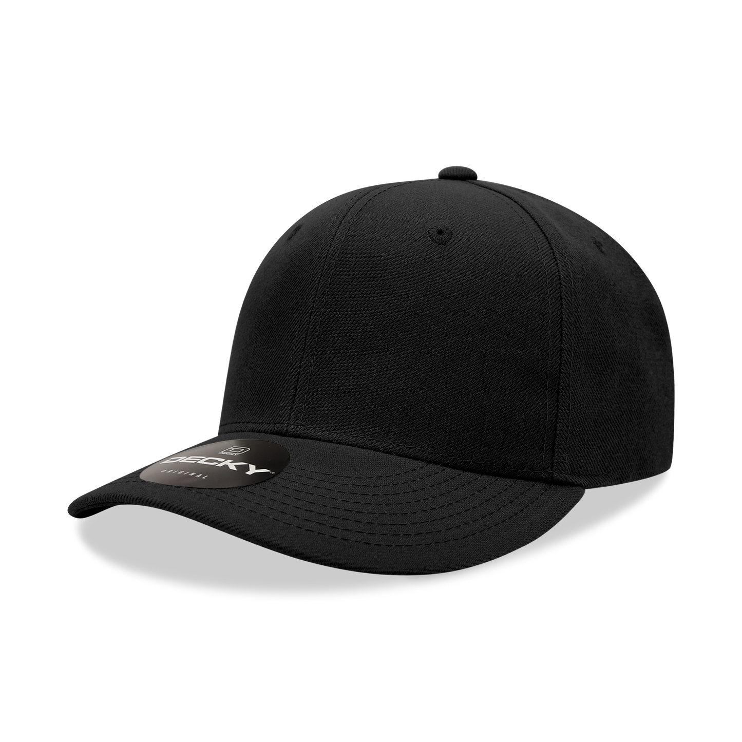 DECKY 6 Panel Mid Profile Structured Acrylic / Polyester Snapback