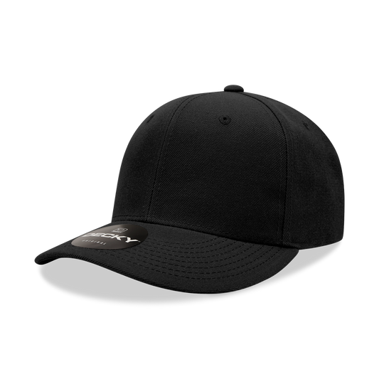 DECKY 6 Panel Mid Profile Structured Acrylic / Polyester Snapback