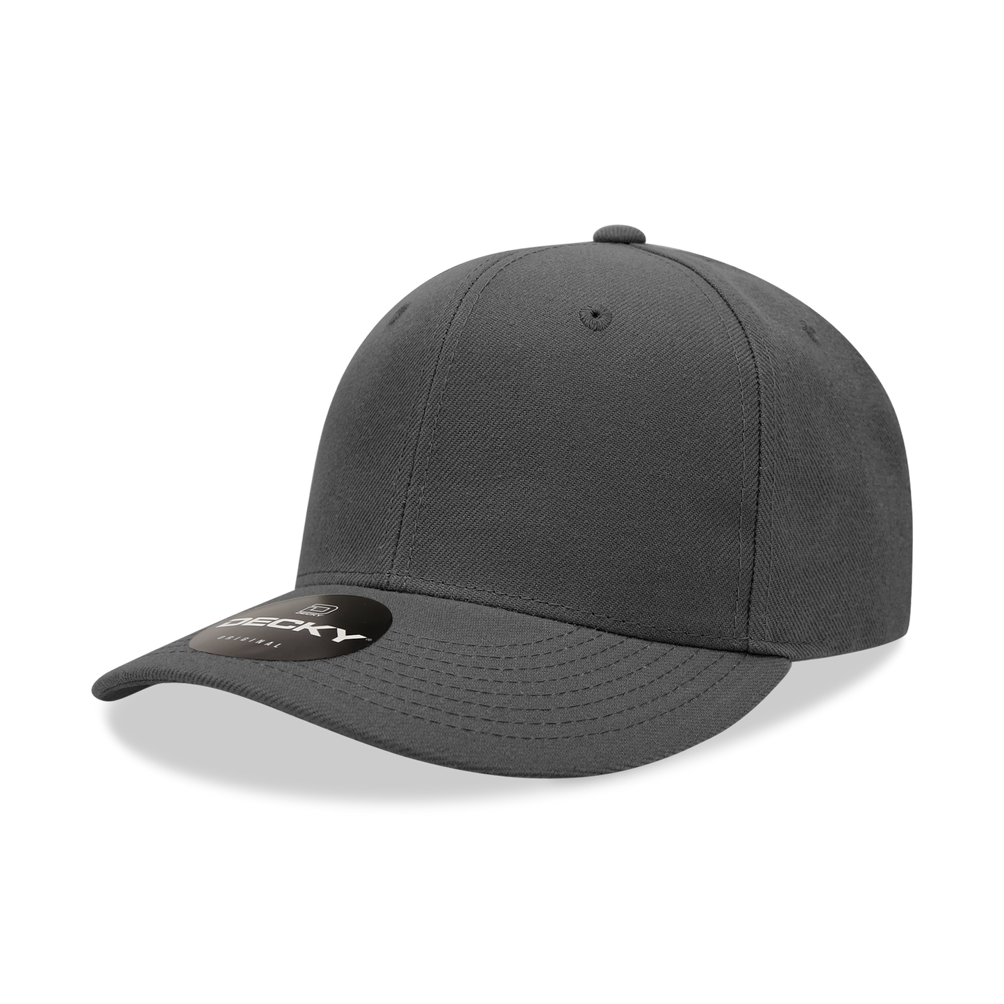 DECKY 6 Panel Mid Profile Structured Acrylic / Polyester Snapback