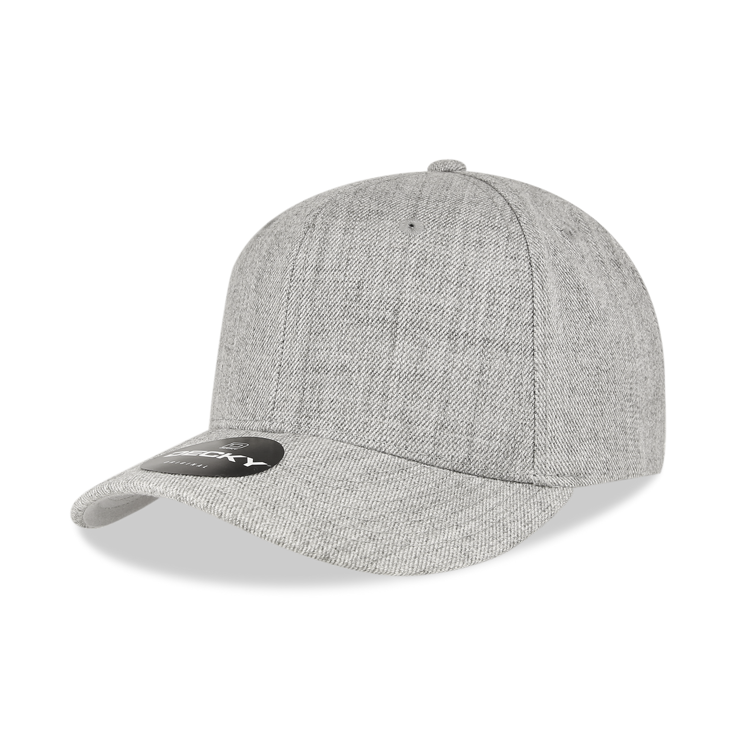 DECKY 6 Panel Mid Profile Structured Acrylic / Polyester Snapback