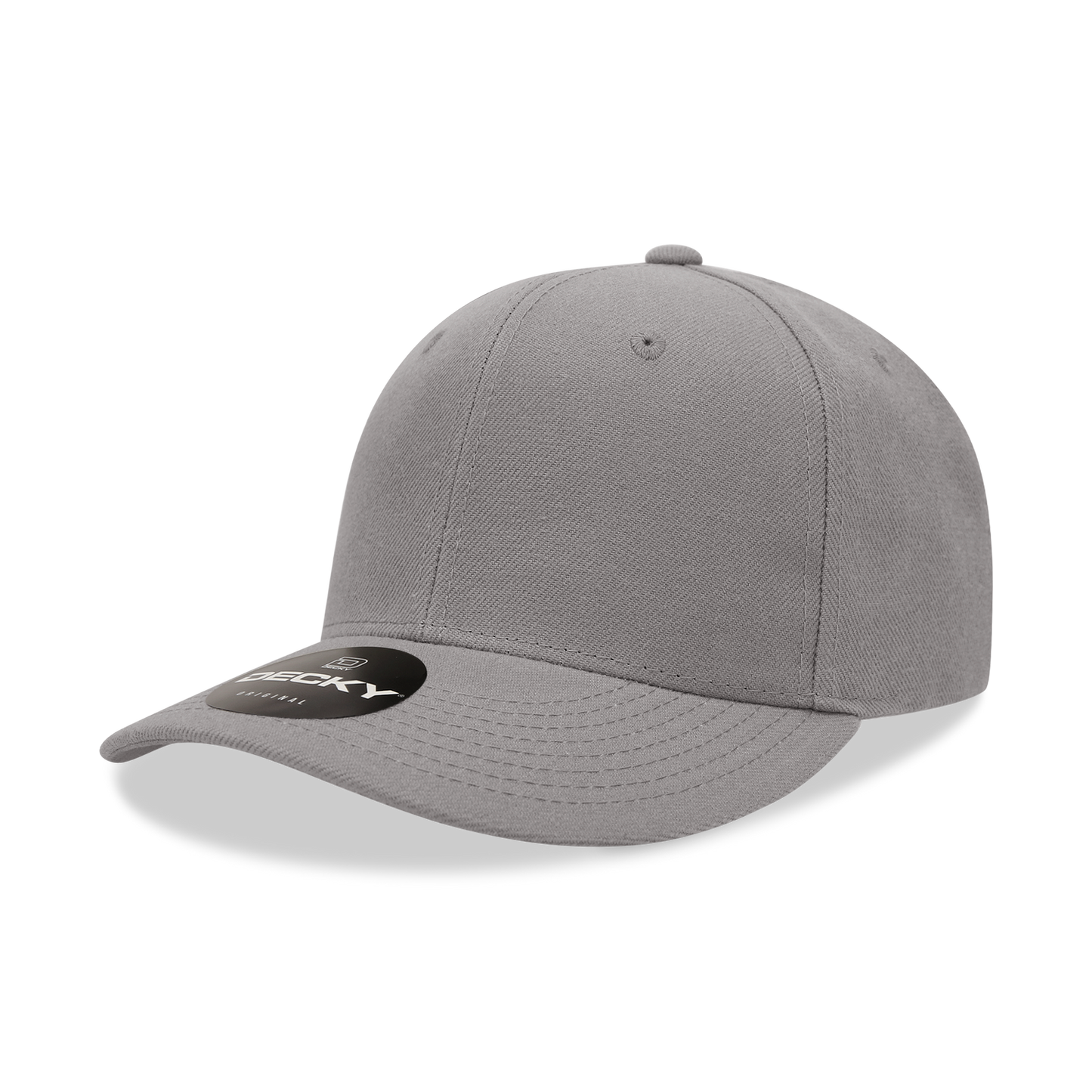 DECKY 6 Panel Mid Profile Structured Acrylic / Polyester Snapback