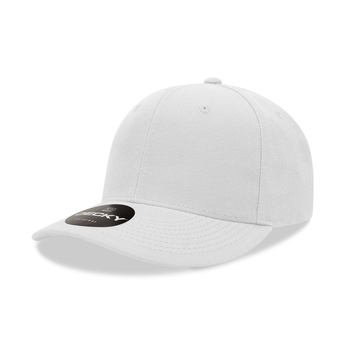 DECKY 6 Panel Mid Profile Structured Acrylic / Polyester Snapback