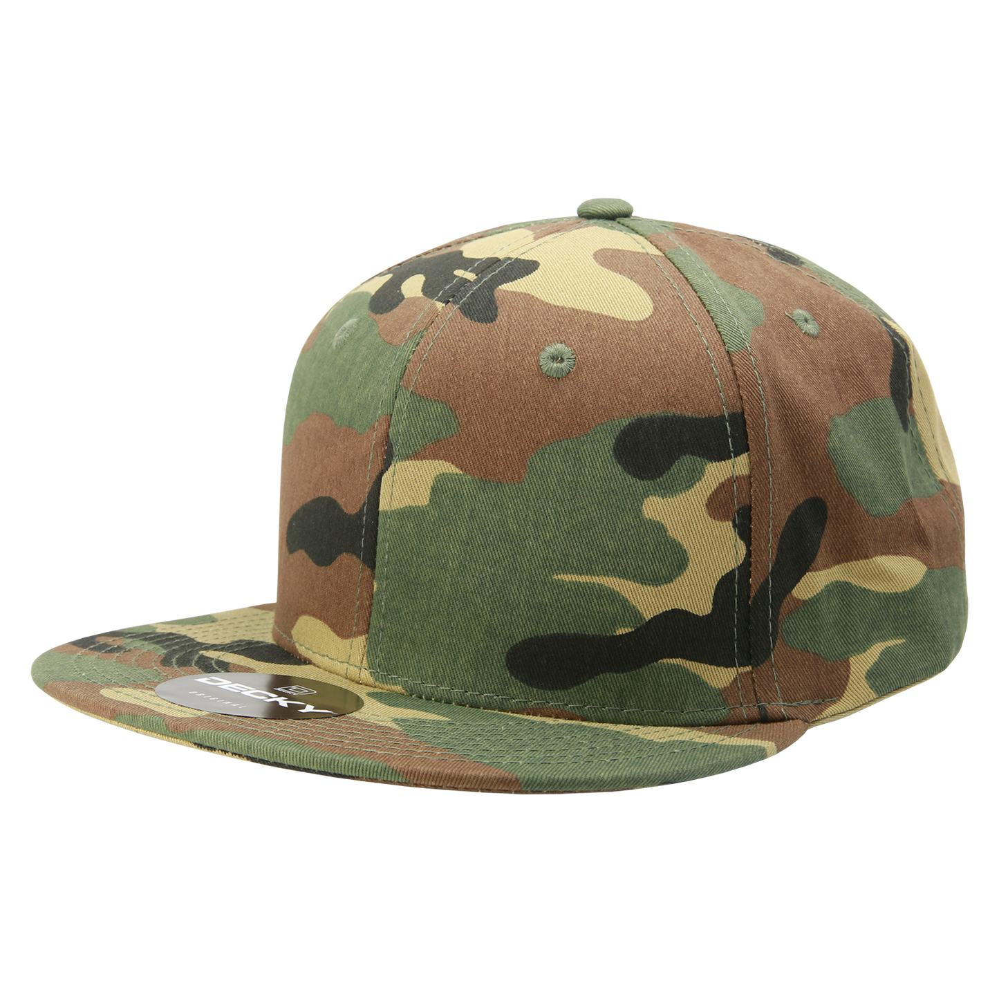 DECKY 6 Panel High Profile Structured Camo Snapback