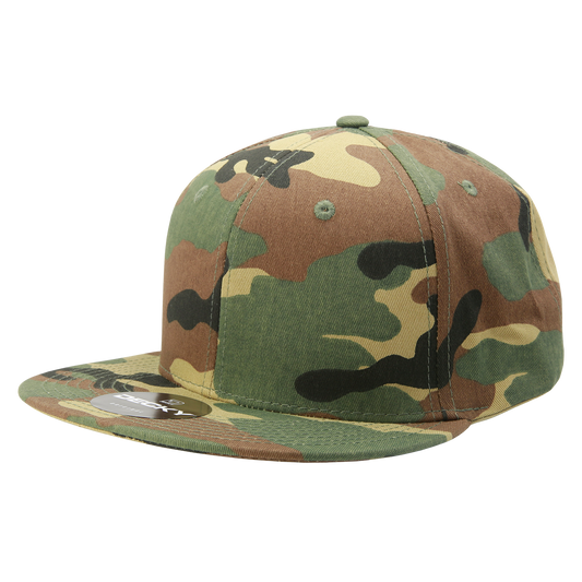 DECKY 6 Panel High Profile Structured Camo Snapback