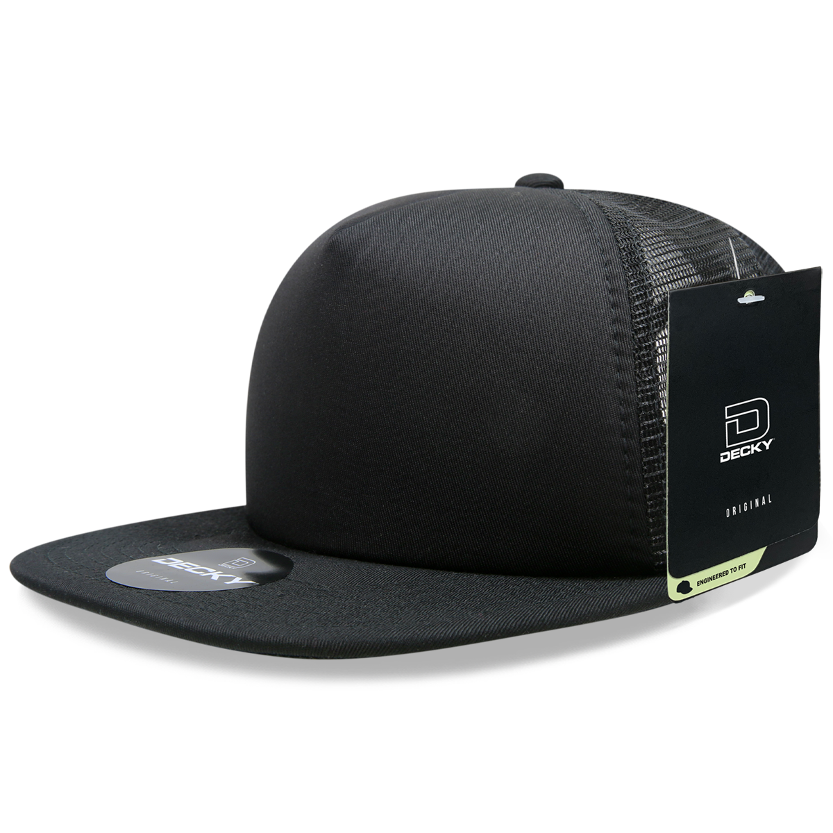 DECKY 5 Panel High Profile Structured Foam Trucker