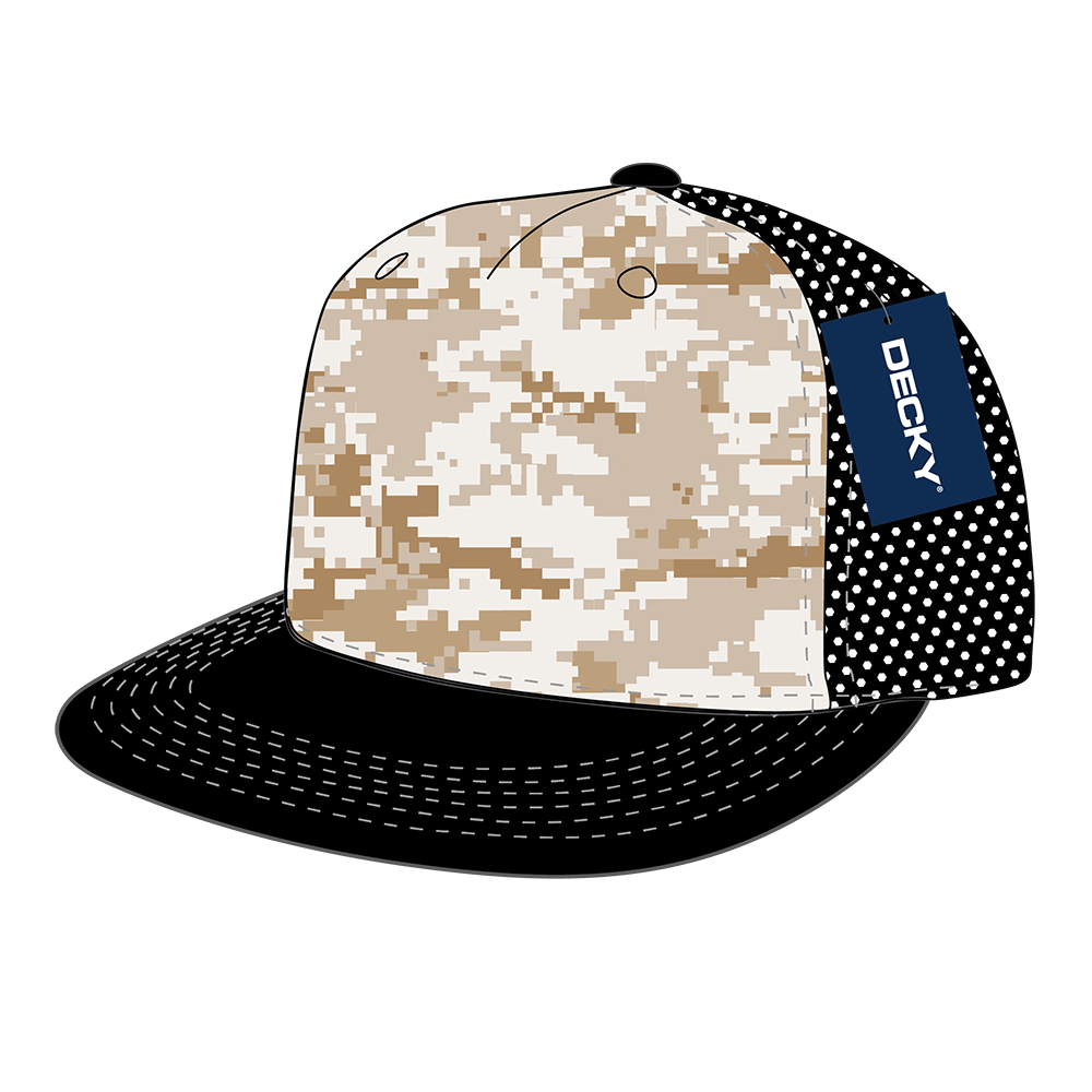 DECKY 5 Panel High Profile Structured Foam Trucker