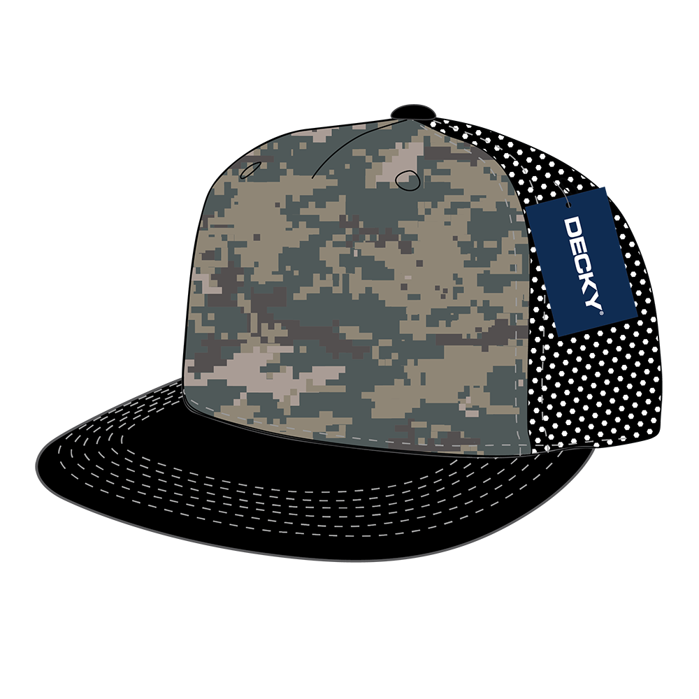 DECKY 5 Panel High Profile Structured Foam Trucker