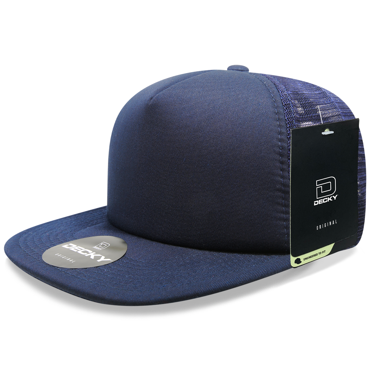 DECKY 5 Panel High Profile Structured Foam Trucker