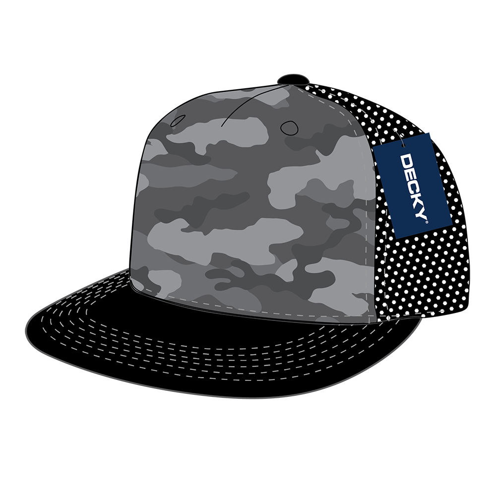 DECKY 5 Panel High Profile Structured Foam Trucker