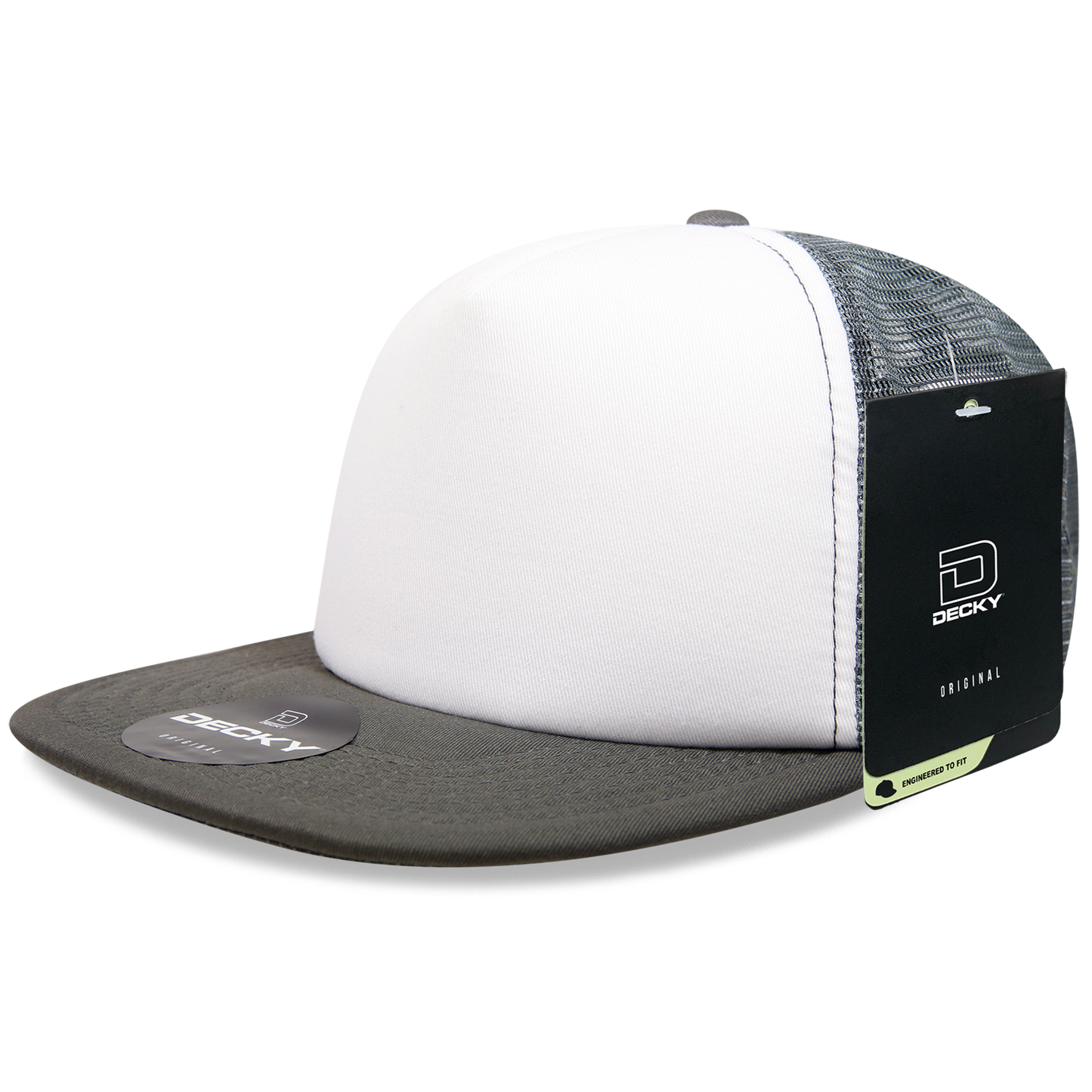 DECKY 5 Panel High Profile Structured Foam Trucker