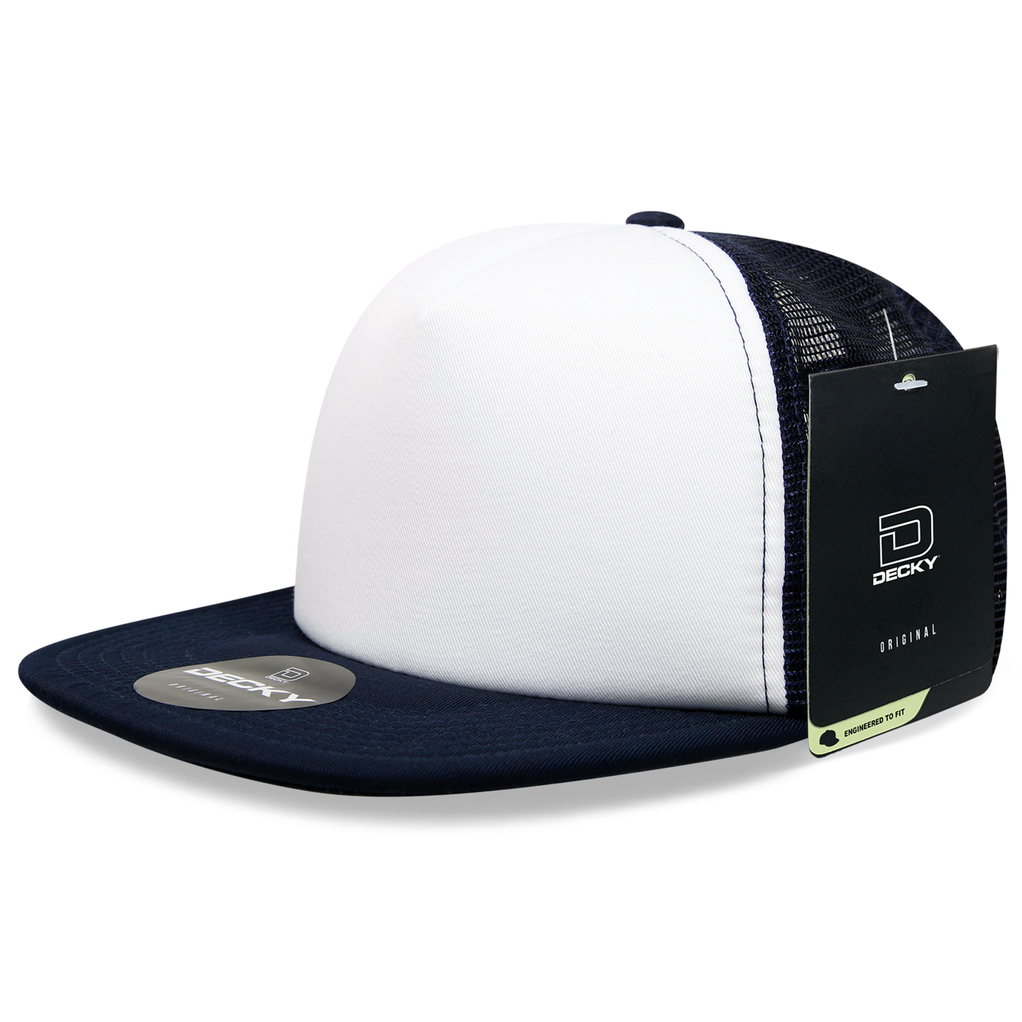 DECKY 5 Panel High Profile Structured Foam Trucker