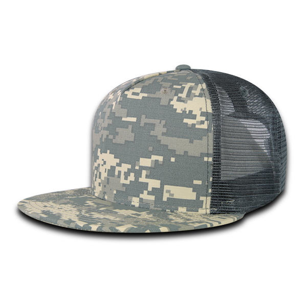 DECKY 5 Panel High Profile Structured Ripstop Trucker