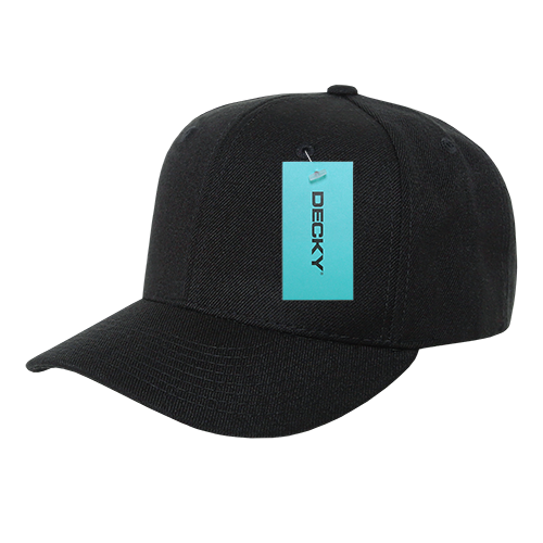 DECKY 6 Panel Mid Profile Structured Acrylic / Polyester Cap