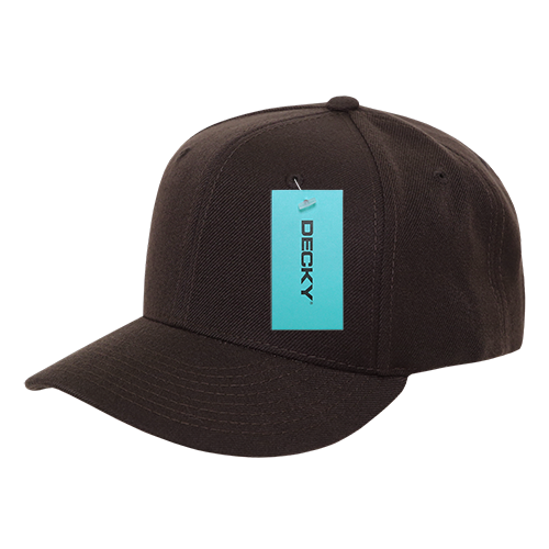 DECKY 6 Panel Mid Profile Structured Acrylic / Polyester Cap