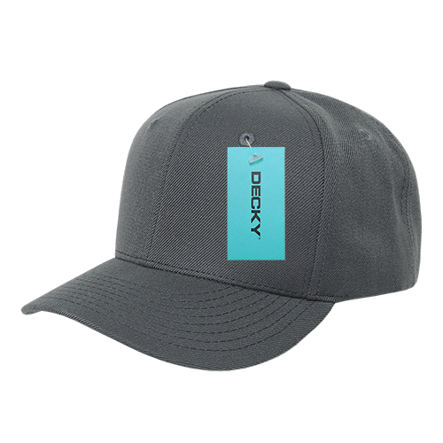 DECKY 6 Panel Mid Profile Structured Acrylic / Polyester Cap