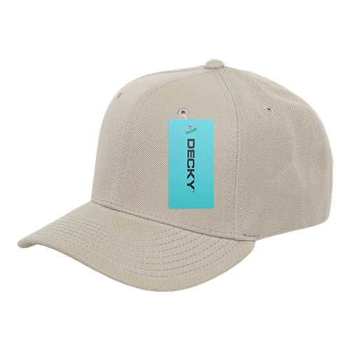 DECKY 6 Panel Mid Profile Structured Acrylic / Polyester Cap