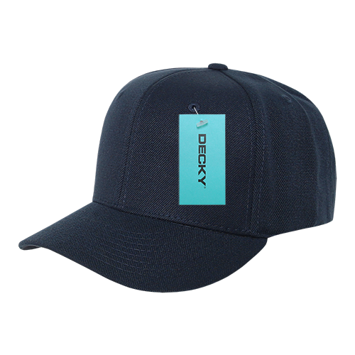 DECKY 6 Panel Mid Profile Structured Acrylic / Polyester Cap