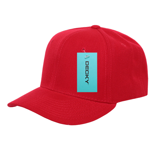 DECKY 6 Panel Mid Profile Structured Acrylic / Polyester Cap