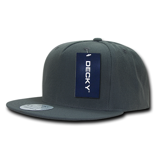 DECKY 5 Panel High Profile Structured Acrylic / Polyester Snapback