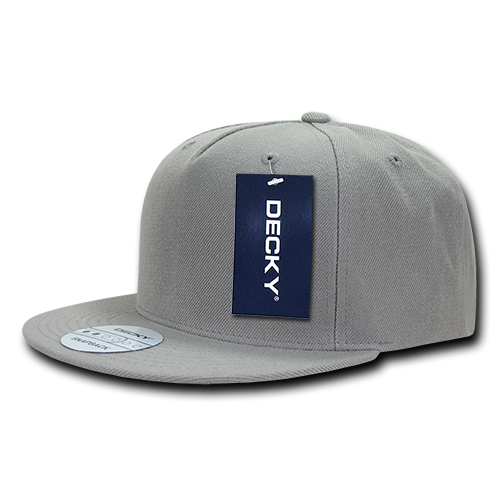 DECKY 5 Panel High Profile Structured Acrylic / Polyester Snapback