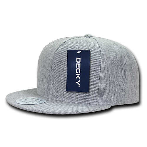 DECKY 5 Panel High Profile Structured Acrylic / Polyester Snapback