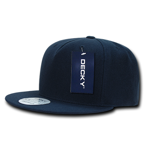 DECKY 5 Panel High Profile Structured Acrylic / Polyester Snapback