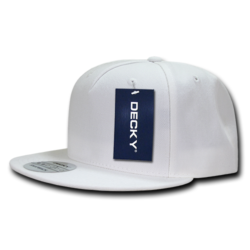 DECKY 5 Panel High Profile Structured Acrylic / Polyester Snapback