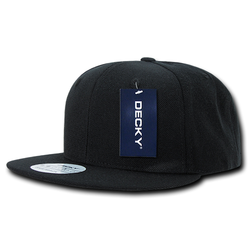 DECKY 6 Panel High Profile Structured Acrylic / Polyester Snapback