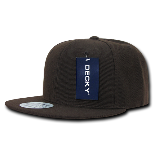 DECKY 6 Panel High Profile Structured Acrylic / Polyester Snapback