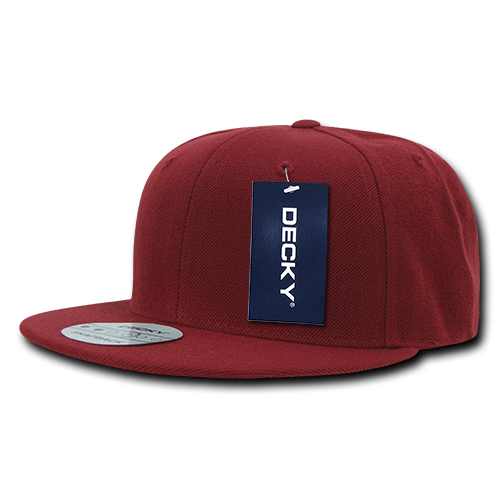 DECKY 6 Panel High Profile Structured Acrylic / Polyester Snapback