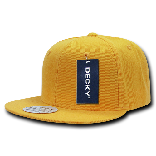 DECKY 6 Panel High Profile Structured Acrylic / Polyester Snapback