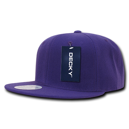 DECKY 6 Panel High Profile Structured Acrylic / Polyester Snapback