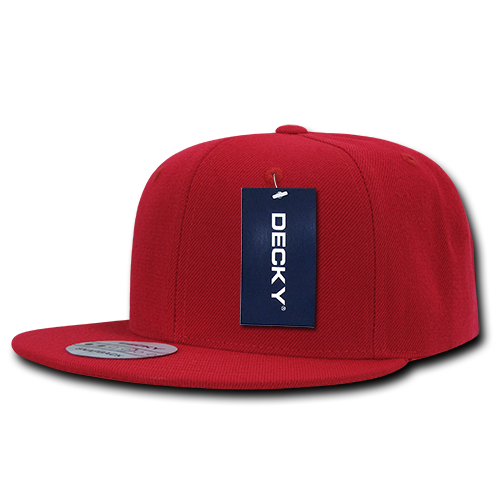 DECKY 6 Panel High Profile Structured Acrylic / Polyester Snapback