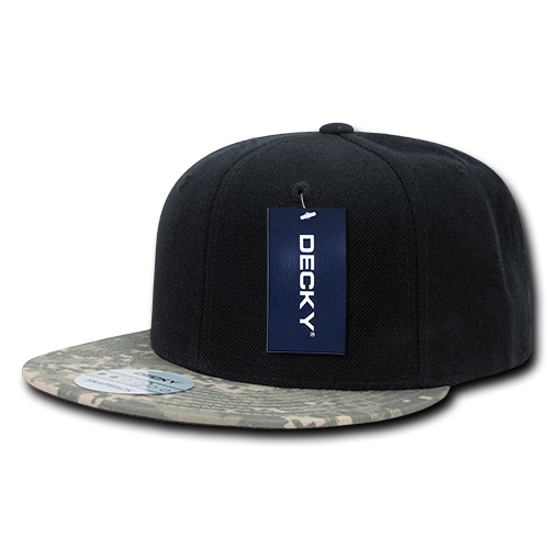 DECKY 6 Panel High Profile Structured Camo Bill Snapback