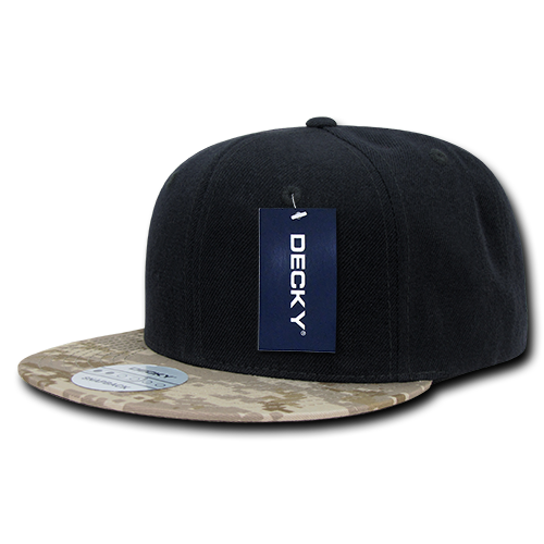 DECKY 6 Panel High Profile Structured Camo Bill Snapback