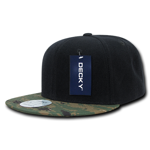 DECKY 6 Panel High Profile Structured Camo Bill Snapback