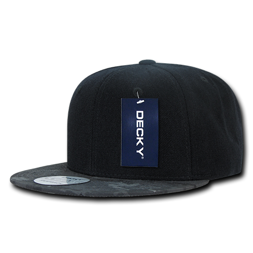 DECKY 6 Panel High Profile Structured Camo Bill Snapback