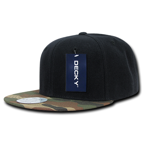 DECKY 6 Panel High Profile Structured Camo Bill Snapback