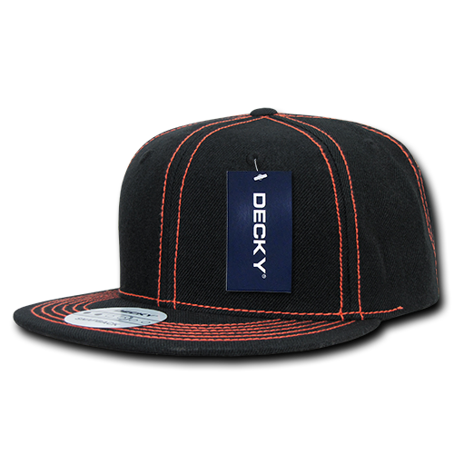 DECKY 6 Panel High Profile Structured Contra-Stitch Snapback