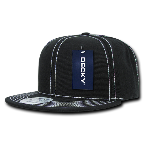 DECKY 6 Panel High Profile Structured Contra-Stitch Snapback