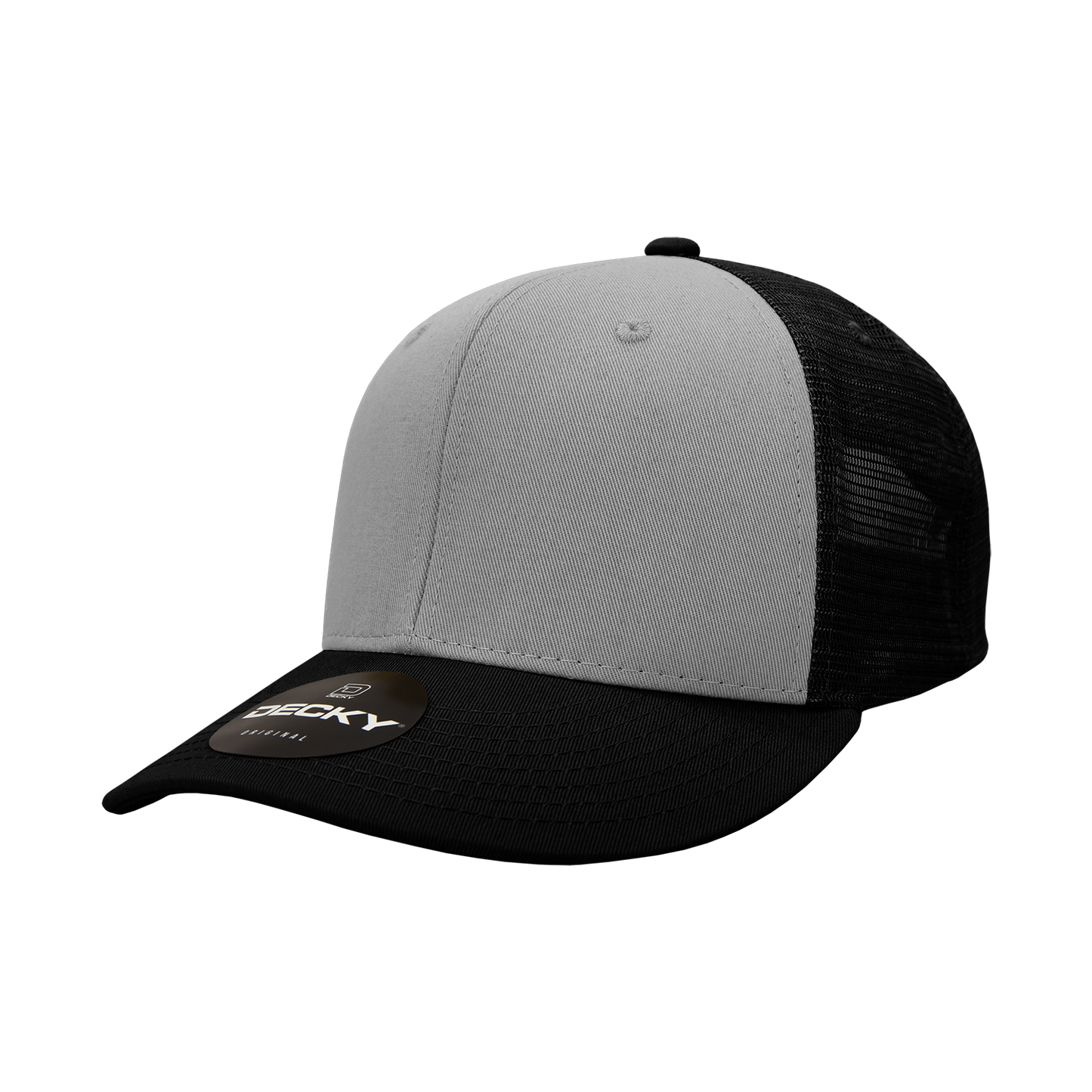 DECKY 6 Panel Mid Profile Structured Cotton Trucker